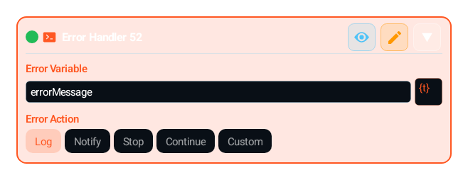 Error Handler (ERROR_HANDLER) block card