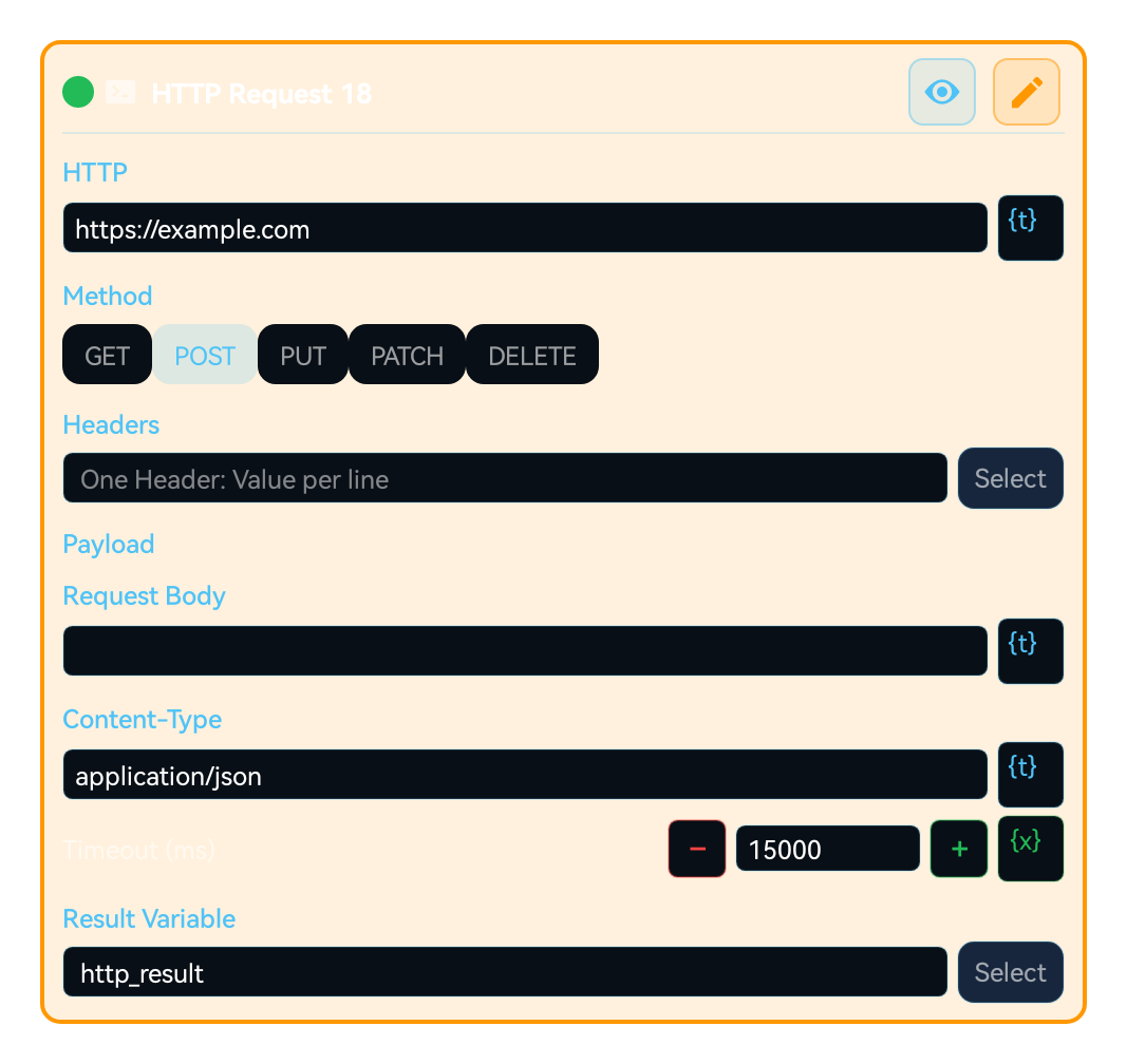 Network request mapping