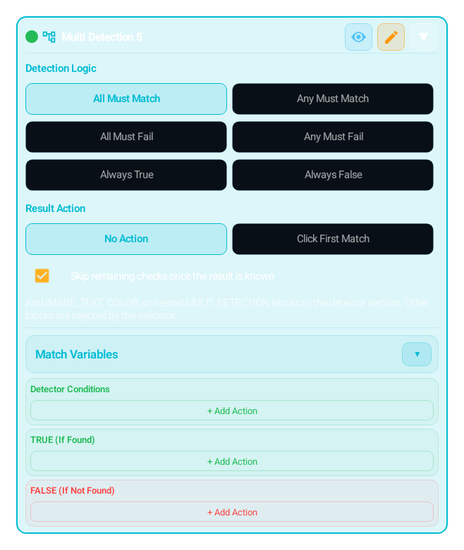Multi Detection (MULTI_DETECTION) block card