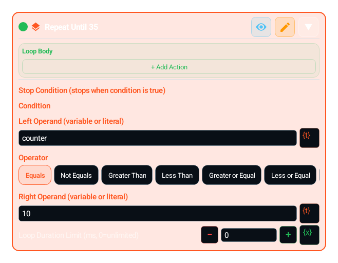 Repeat Until (REPEAT_UNTIL) block card