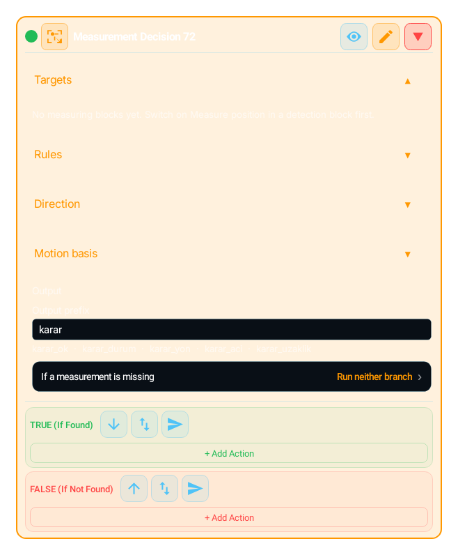 Measurement Decision (SPATIAL_DECISION) block card