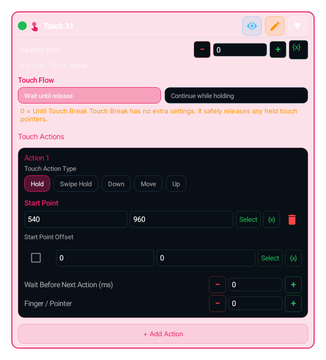 Touch (TOUCH) block card