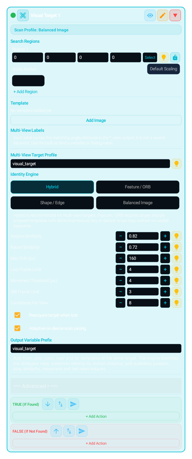 Visual Target (VISUAL_TARGET) block card